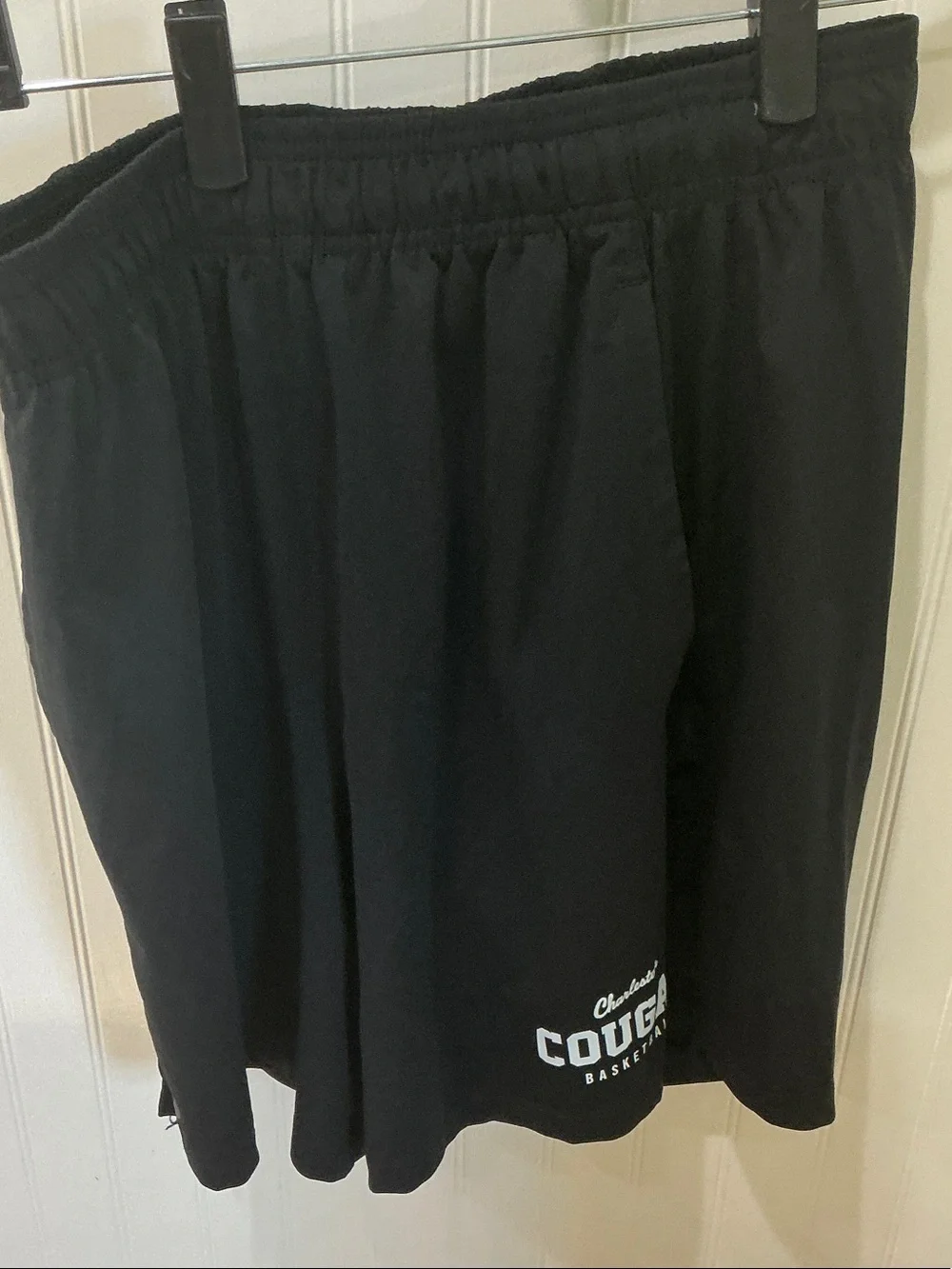 College of Charleston Cougar Basketball Men's Black Athletic Shorts